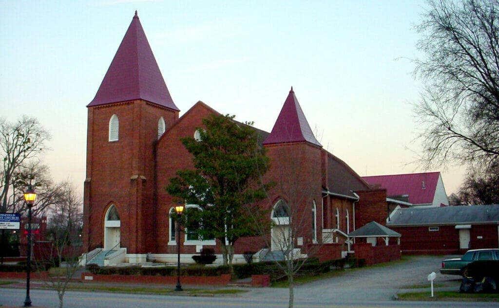 Entrance of Springfield Baptist Church