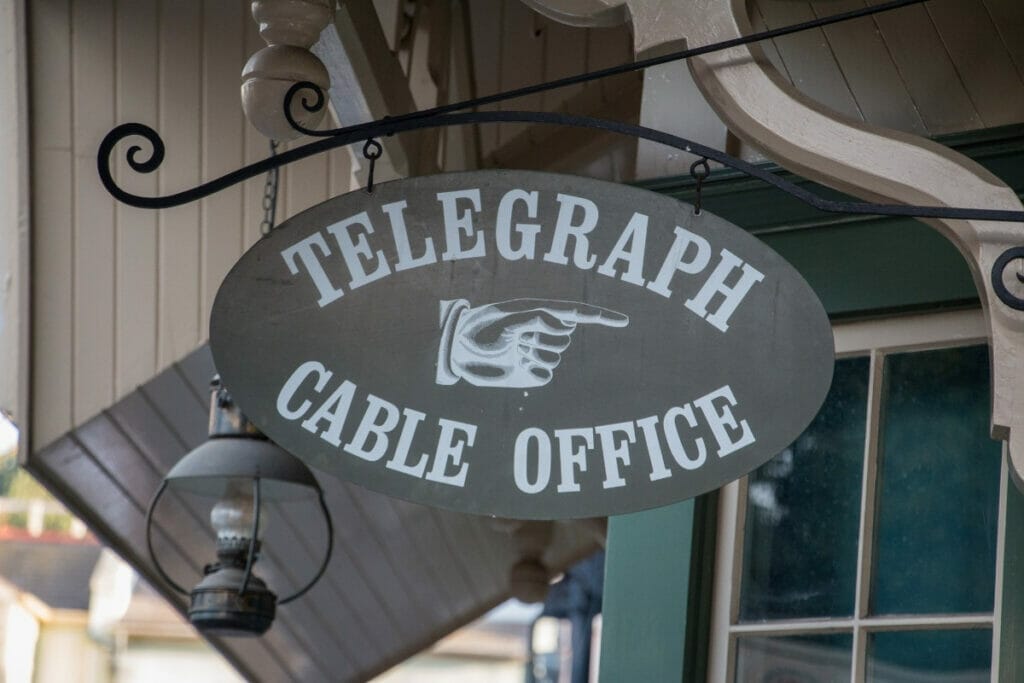 Telegraph Cable Office sign 