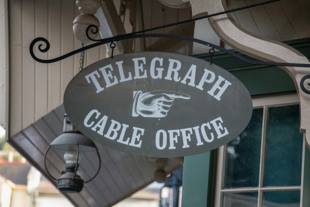 Telegraph Cable Office sign