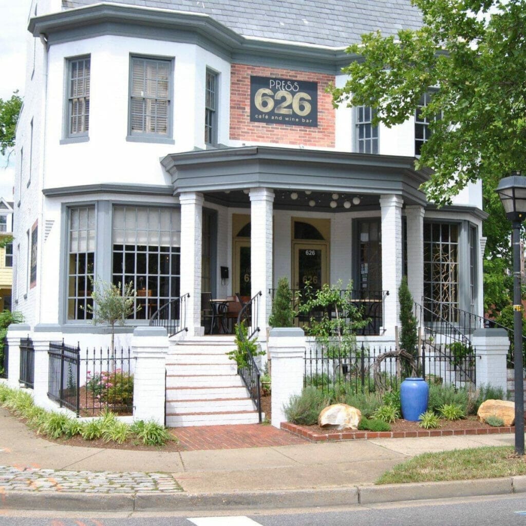 Exterior of the Press 626 Wine Bar