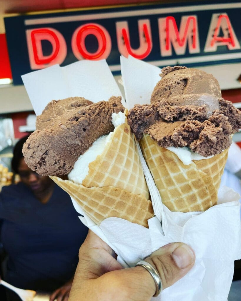 Ice cream from Doumar's 