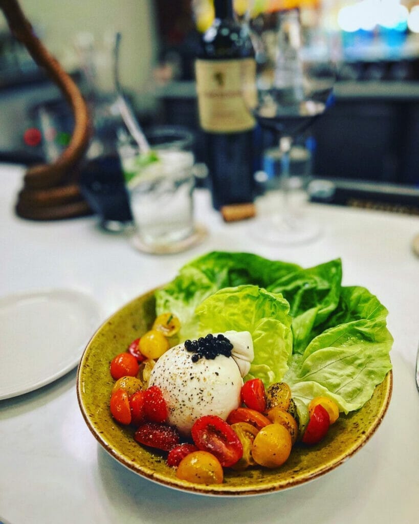 Tomatoes and mozzarella from Luce