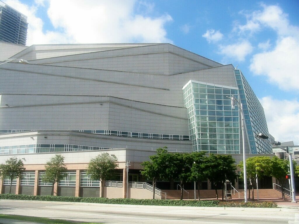 Exterior of the Adrienne Arsht Performing Arts Center 