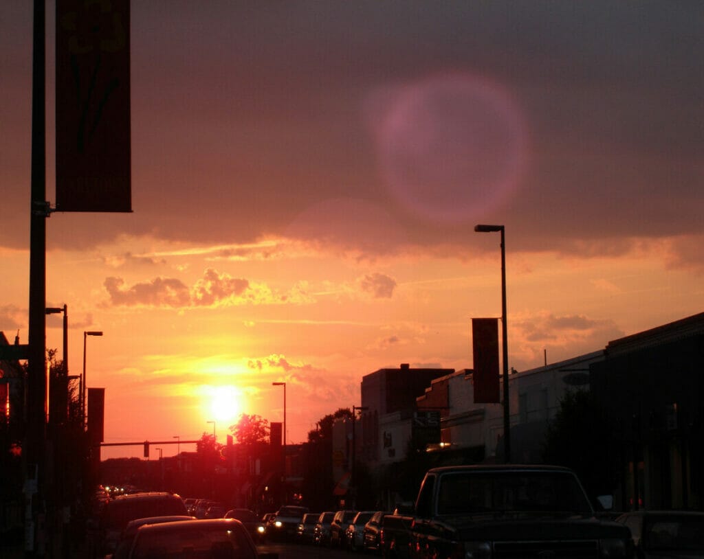 Carytown sunset 