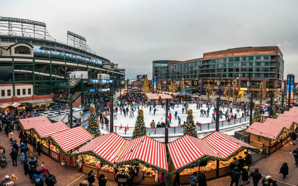 Christkindlmarket aerial view 