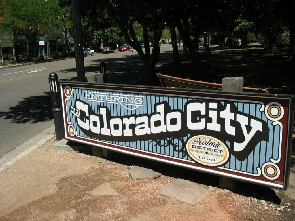 Colorado city sign
