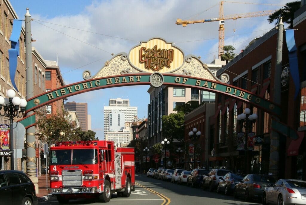 Entry to the Gaslamp Quarter