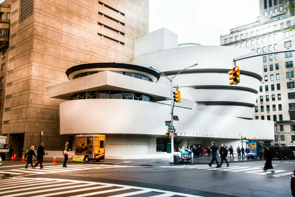 Exterior of the Guggenheim Museum 