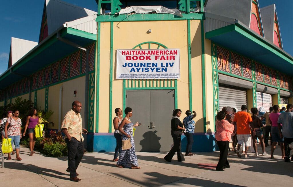 People walking in Little Haiti 