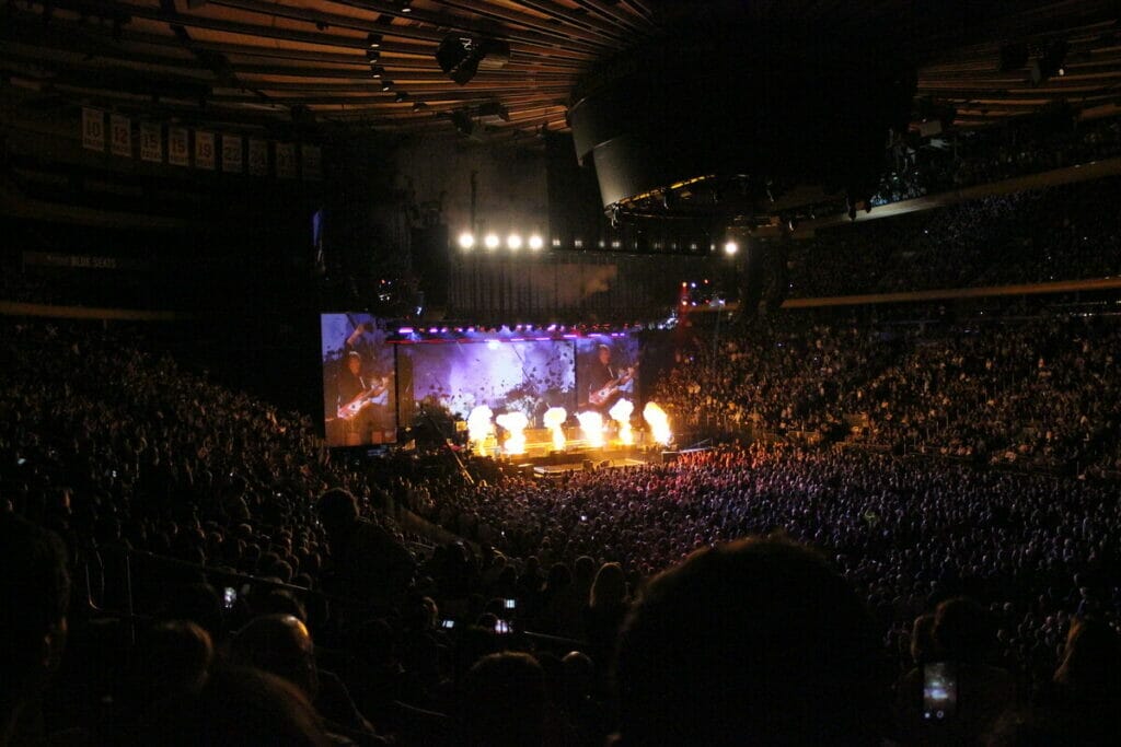 Paul McCartney playing at Madison Square Garden 
