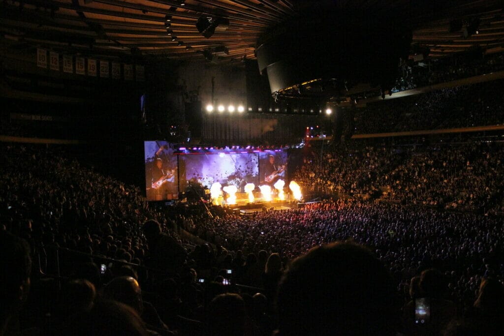 Paul McCartney playing at Madison Square Garden