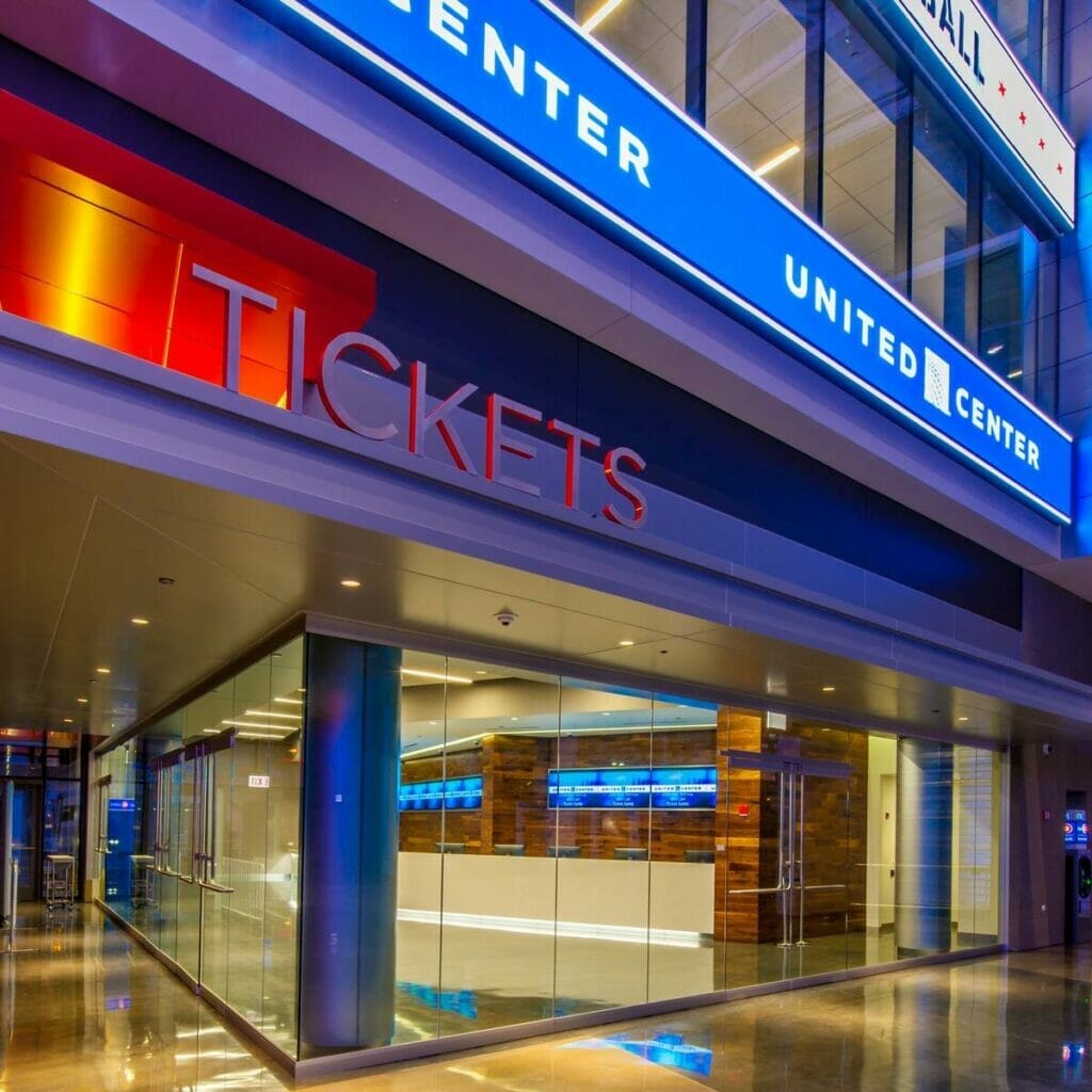 Box office at the United Center 