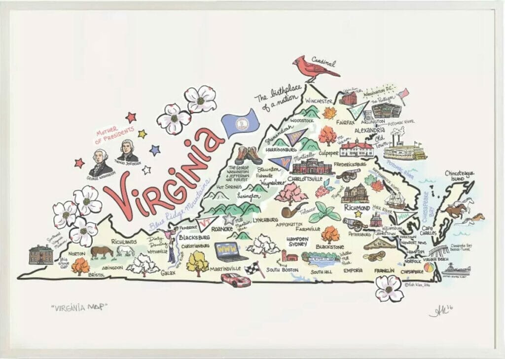 Virginia Etsy print