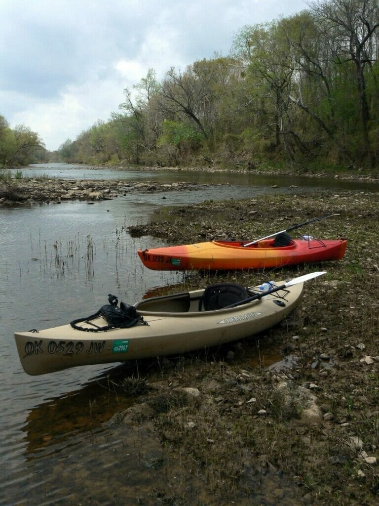 Kayaking in Antler Oklahoma 