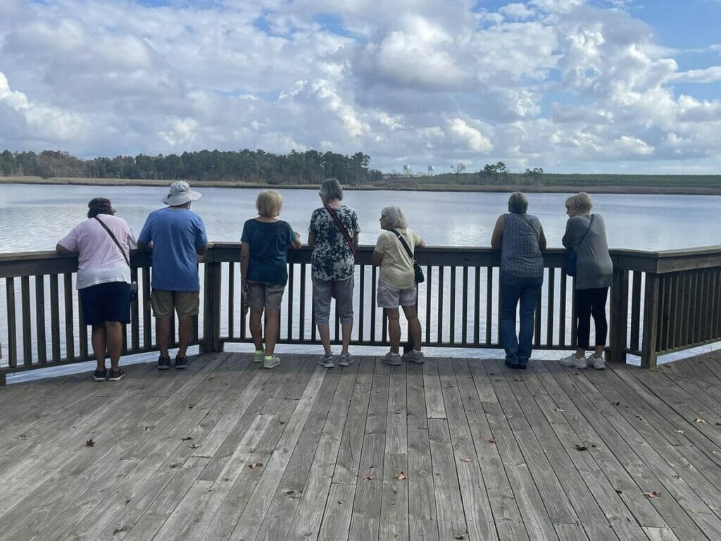 People enjoying the Boiling Springs lake 