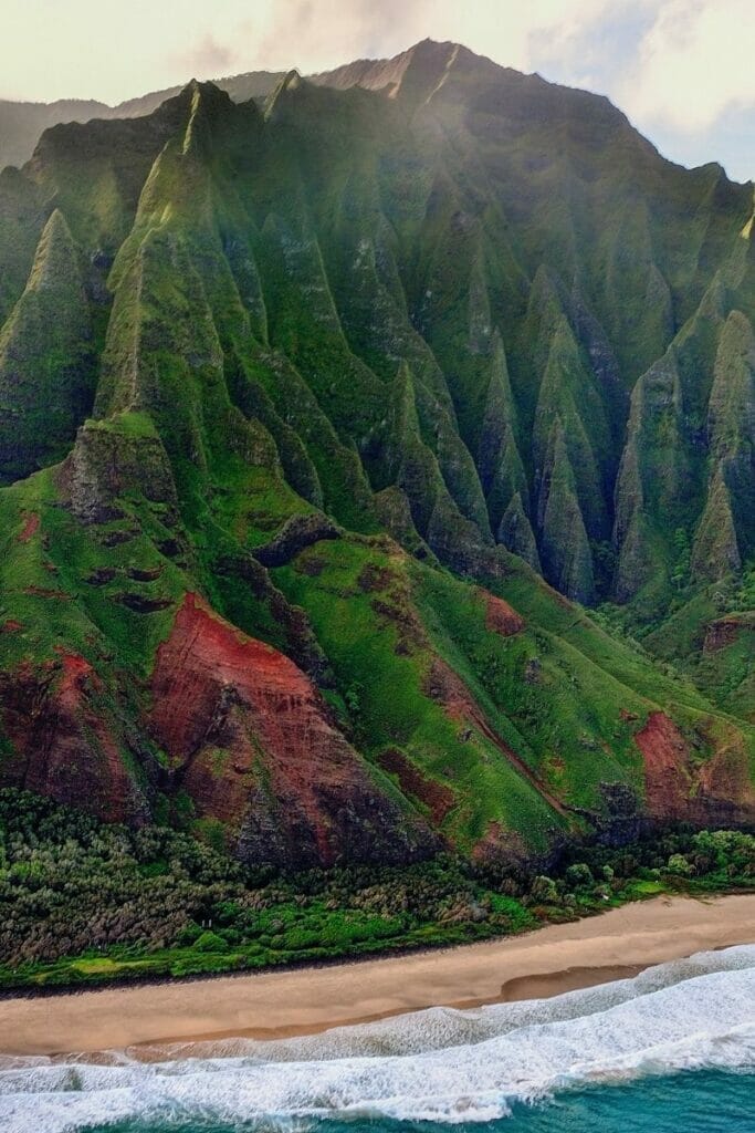 lush green mountain in Hawaii 
