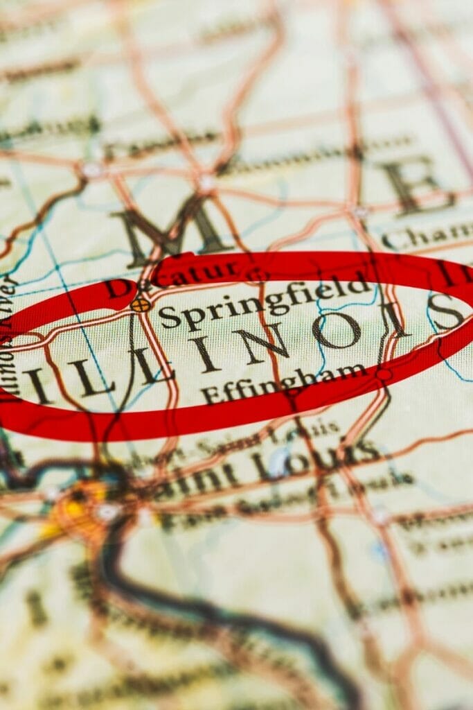 Illinois map 