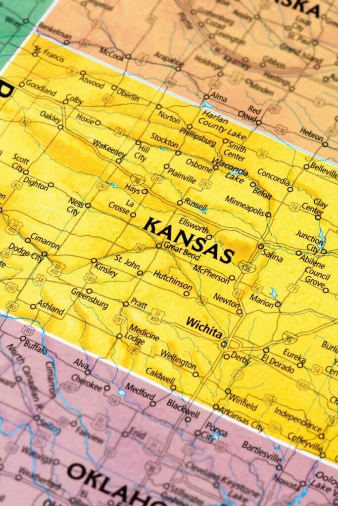 Kansas map 