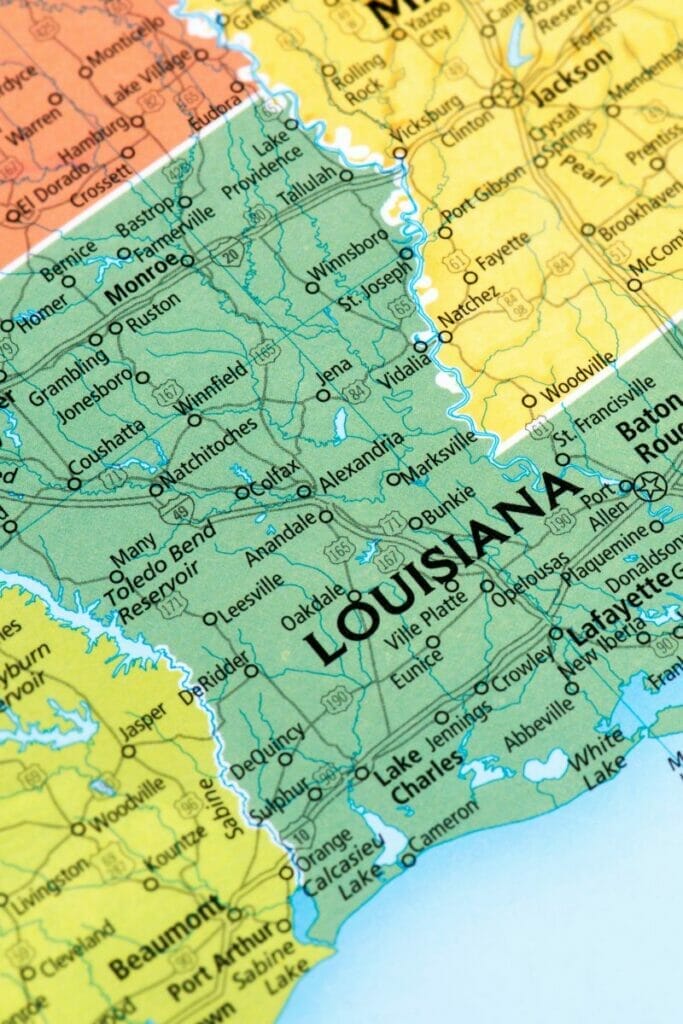 Louisiana map 