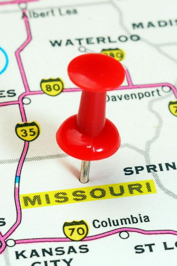 Missouri map 