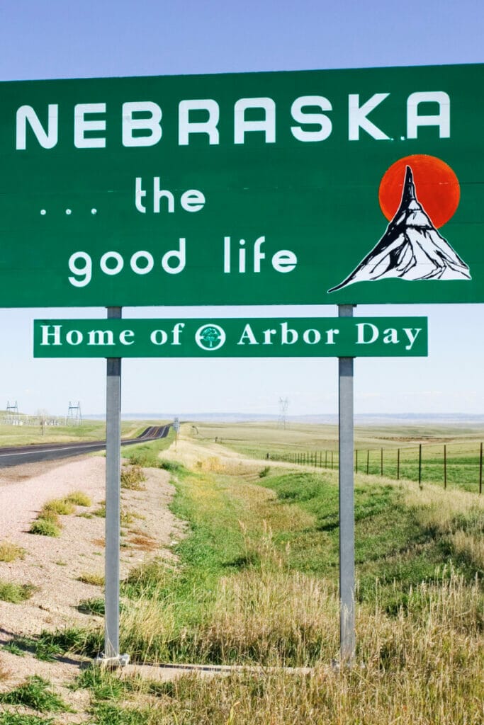 Nebraska Welcome sign