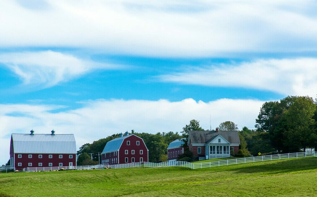 Farm in rural Maine 