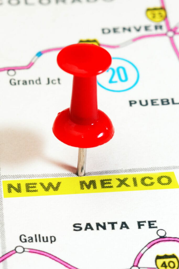 New Mexico map