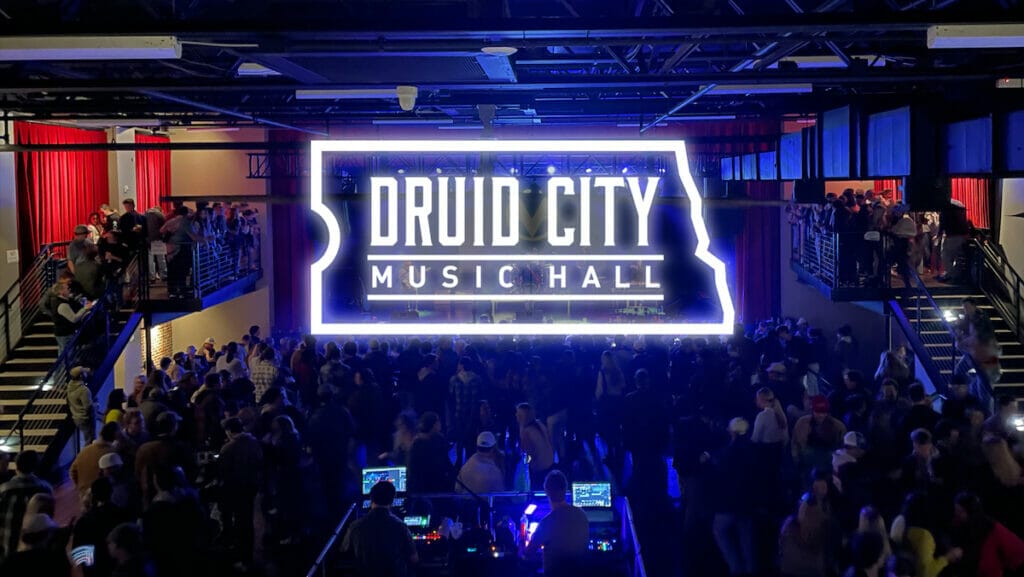 Inside the Druid City Music Hall fun things to do in Tuscaloosa