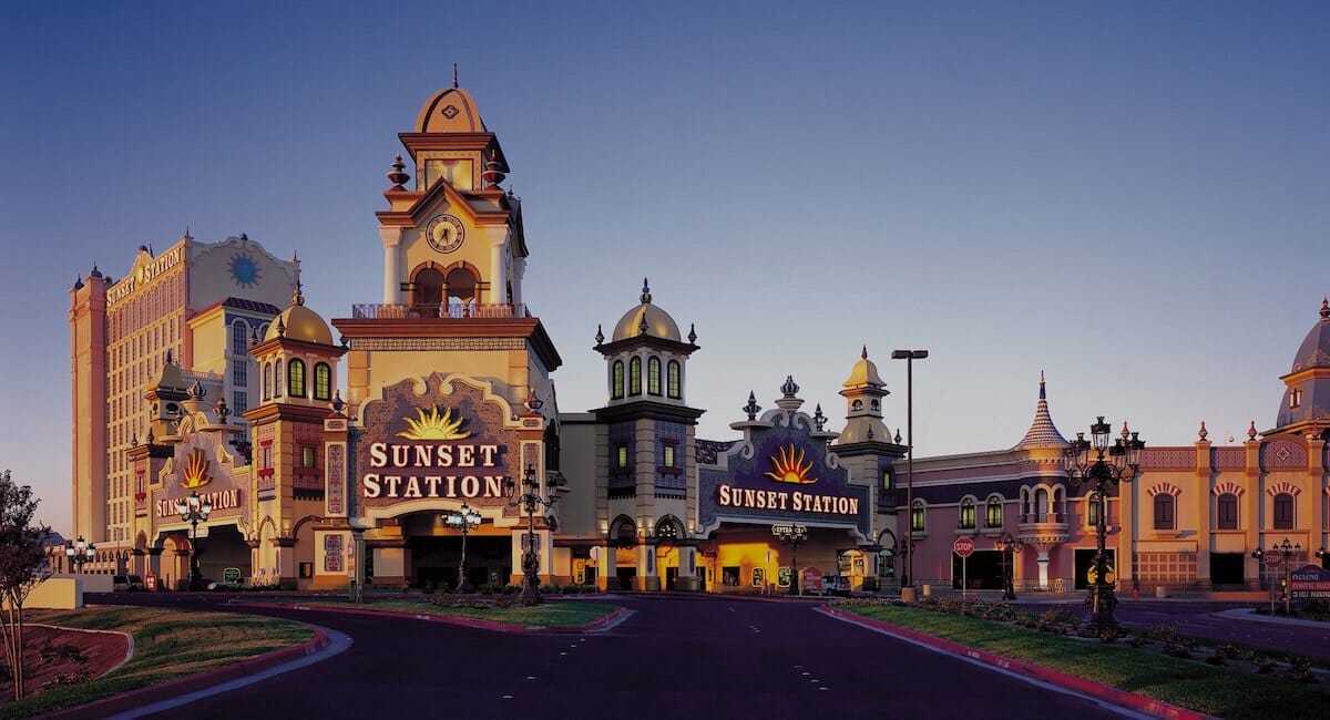 Exterior of Sunset Station Hotel and Casino in Henderson Nevada