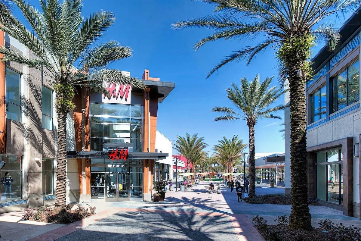 Exterior of the shops at Florida Mall Orlando