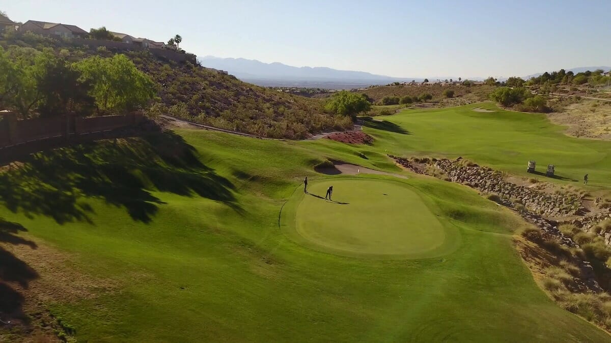 View of the landscape at The Revere Golf Club in Henderson Nevada