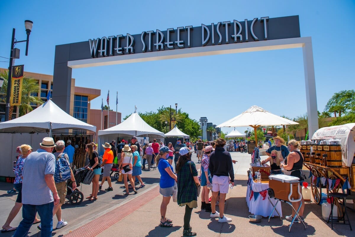 A lively crowd at the annual Art Festival of Henderson, Nevada