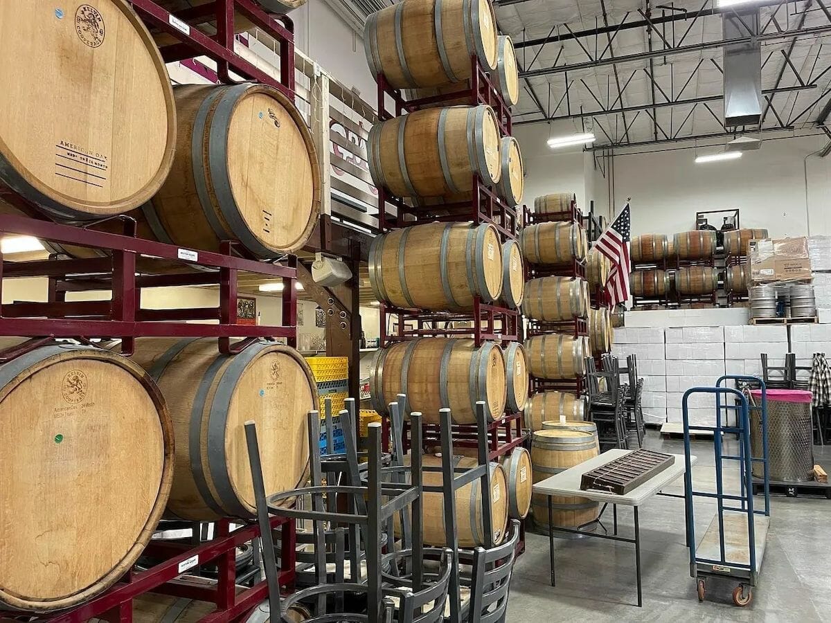 Wine barrels at Grape Expectations in Henderson Nevada
