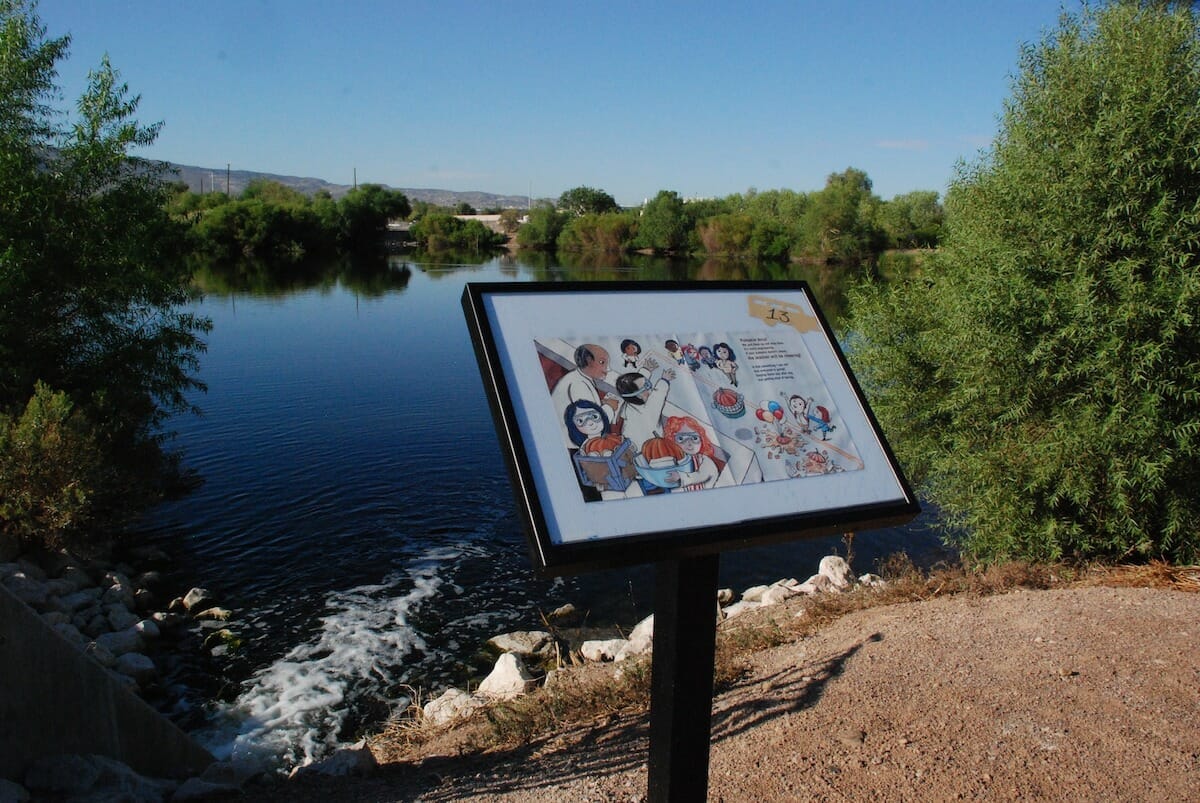 A lake view from Cornerstone Park in Henderson Nevada