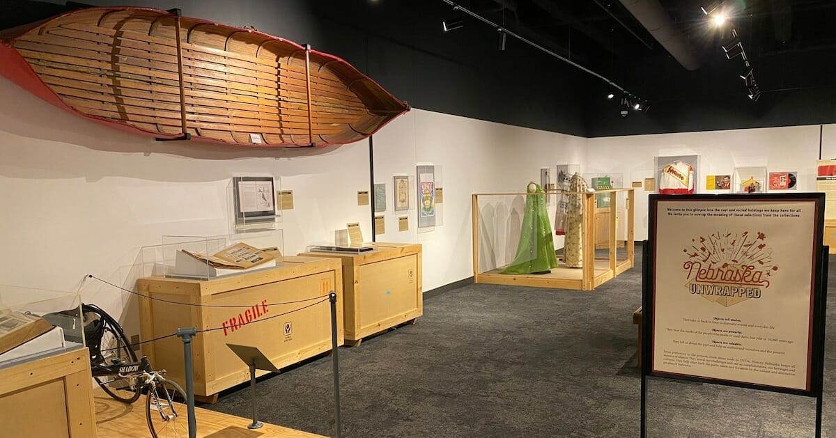 A historical collection at the Nebraska History Museum located in Lincoln, NE