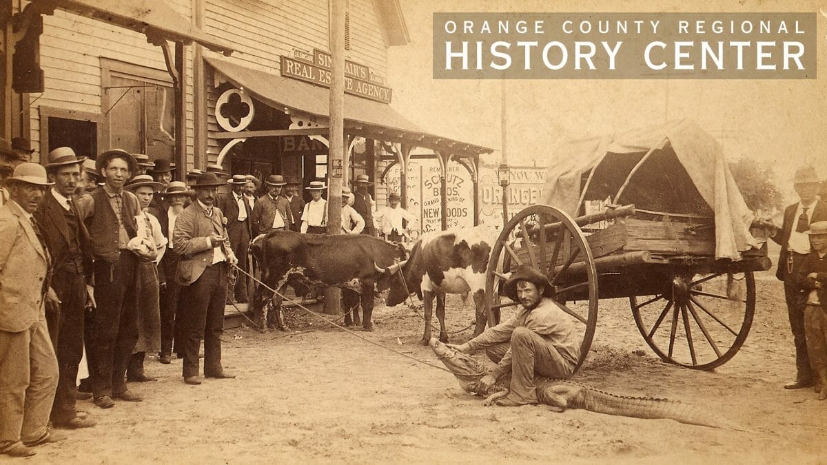 An antique photo of the old west in Orange County Florida, from the Orange County Regional History Center