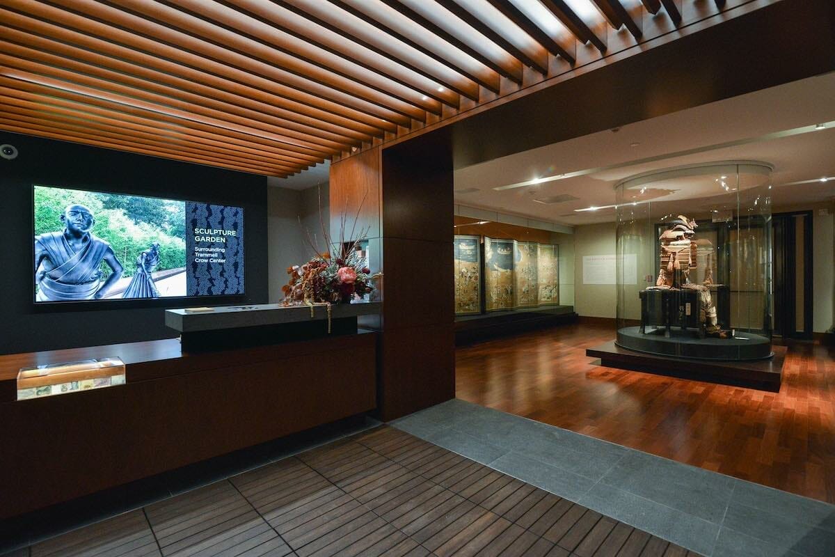 Interior of the Crow Museum of Asian Art in Dallas Texas
