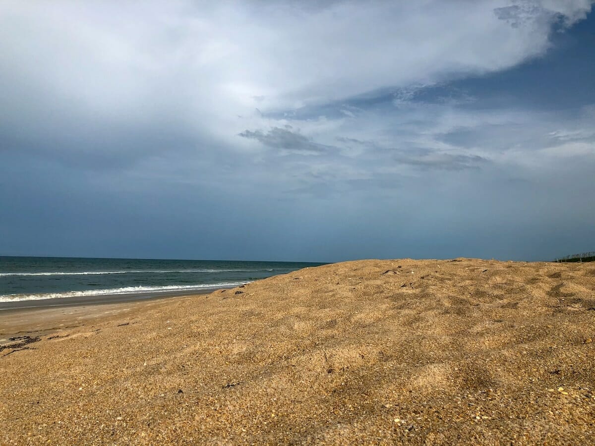 natural beach at Canaveral National Seashore 