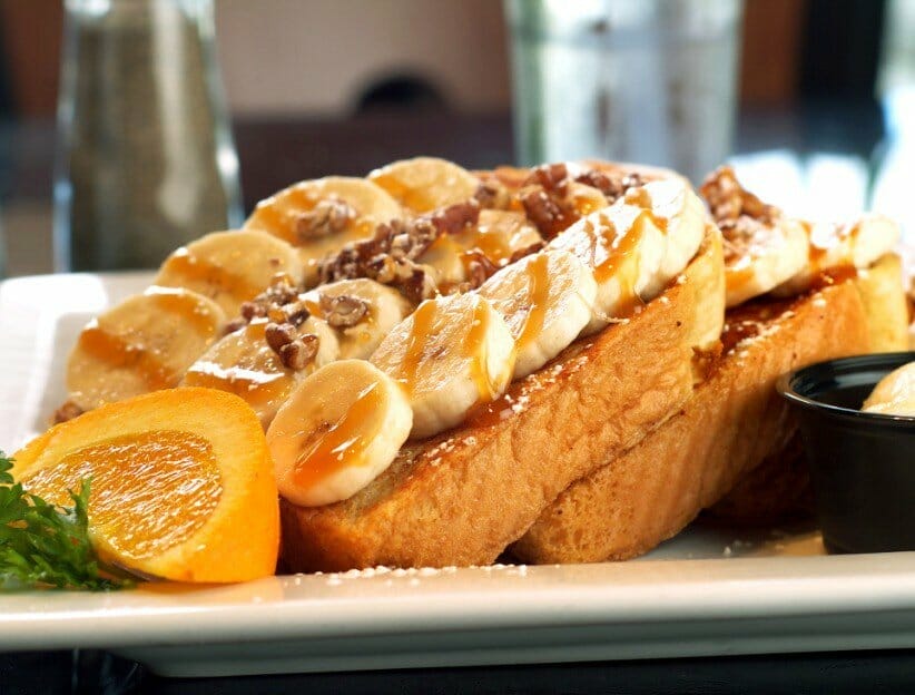 Banana specialty french toast at Keke's Breakfast Cafe Orlando