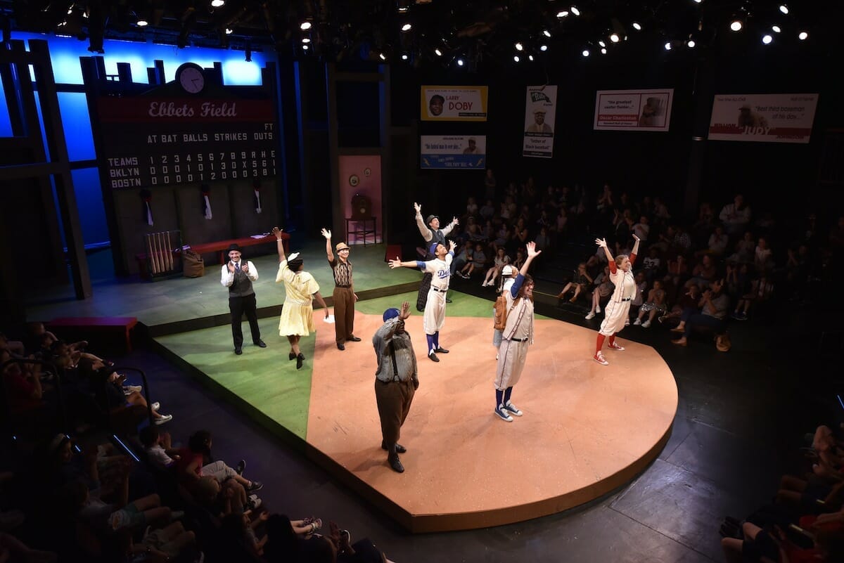 View of the stage at a family-friendly theater performance in Orlando with Orlando Shakes