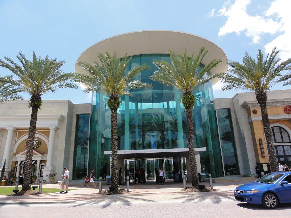 exterior of The Mall at Millenia Orlando Florida