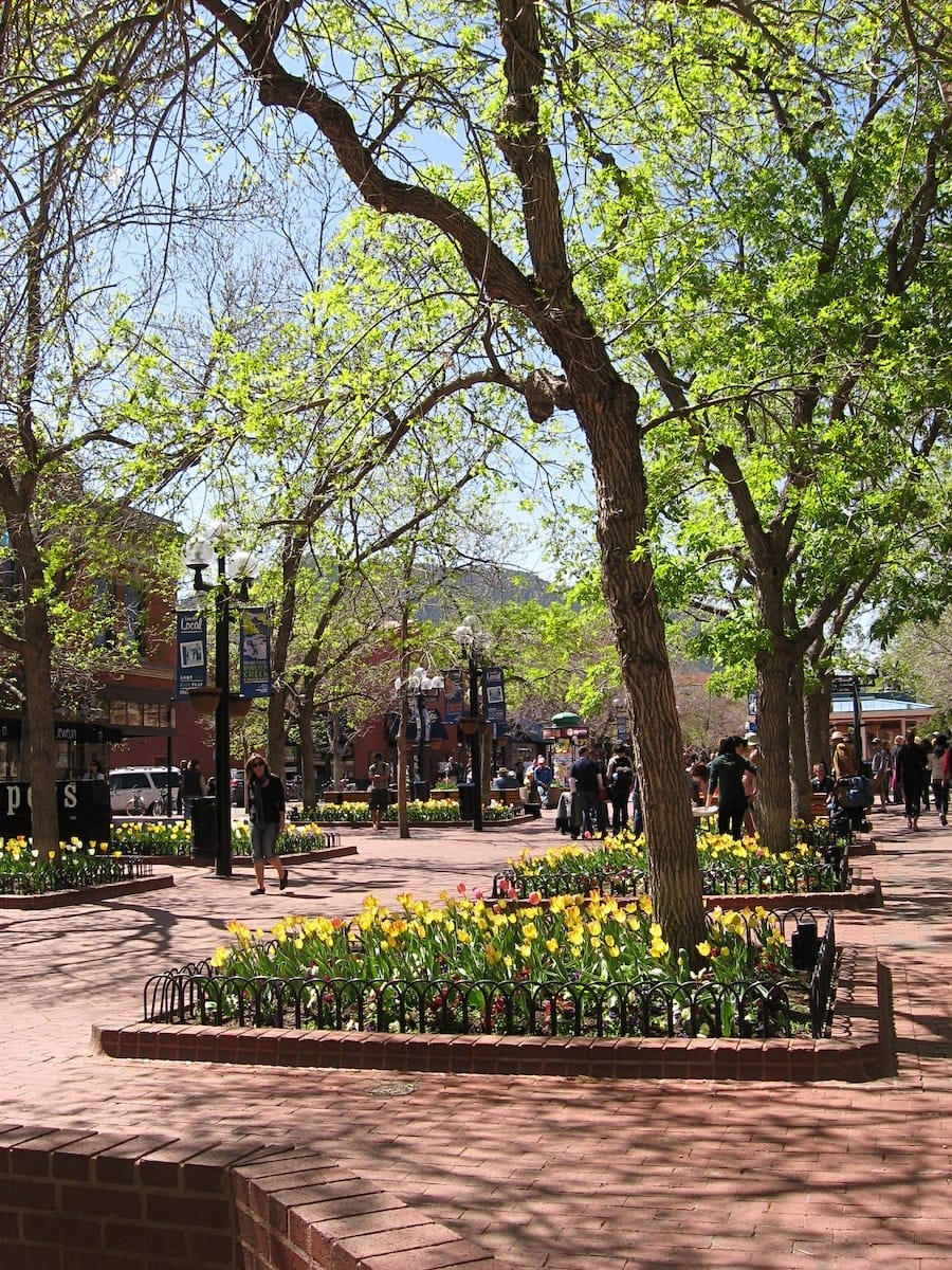 Pearl Street Mall in Boulder Colorado