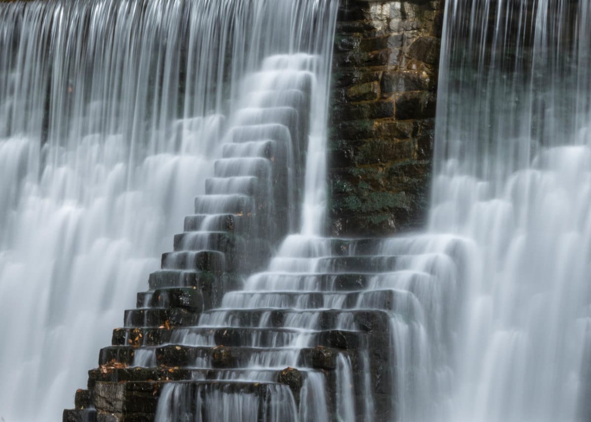 waterfalls at Lake Solitude in High Bridge New Jersey