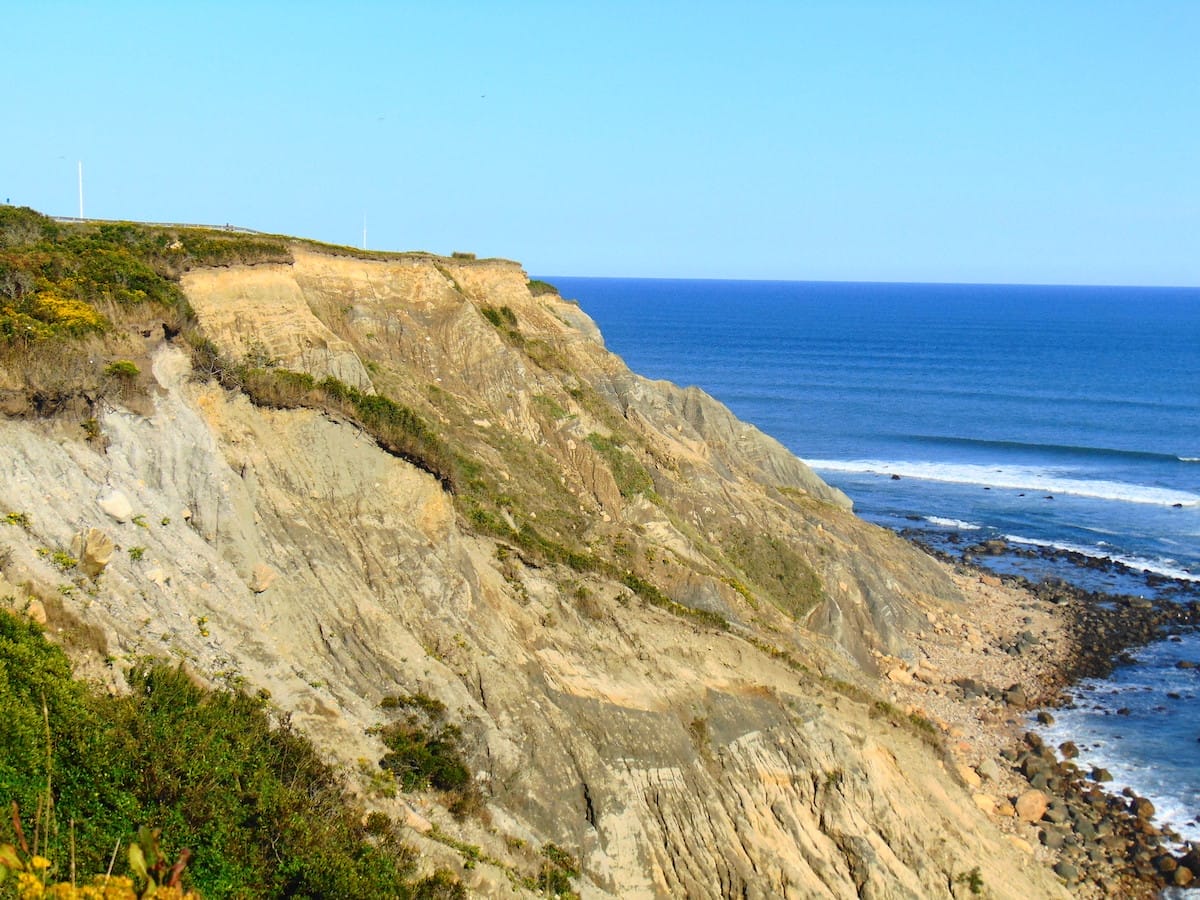 Mohegan Bluff cliffs on Block Island, Rhode Island, one of the most beautiful places in America