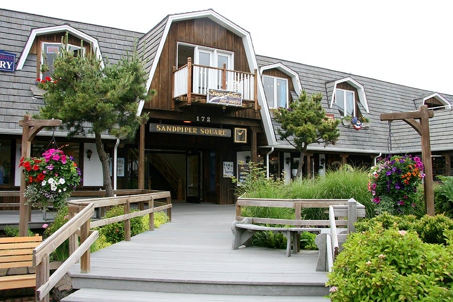 charming shops at Sandpiper Square in Cannon Beach Oregon