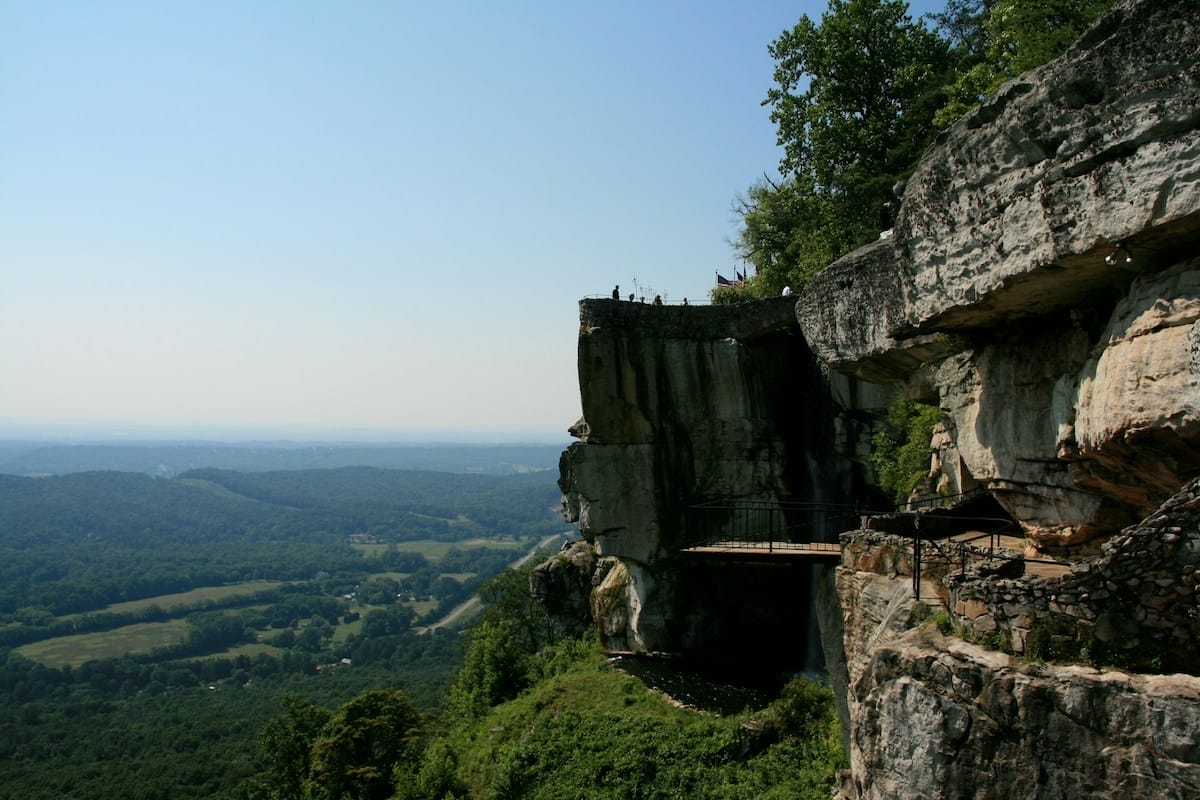 view from Lookout Mountain in Chattanooga Tennessee, one of the most beautiful places in America